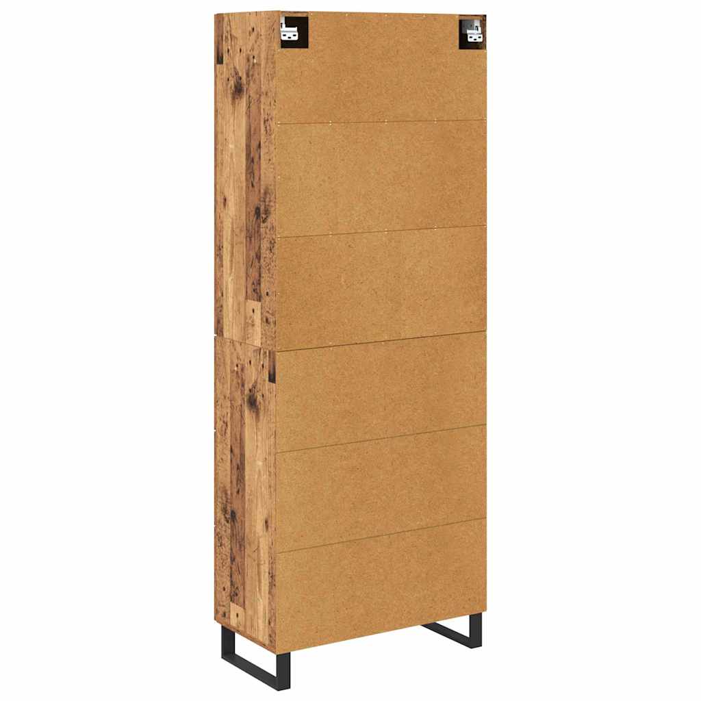 Highboard Old Wood 69.5 x 34 x 180 cm Engineered Wood
