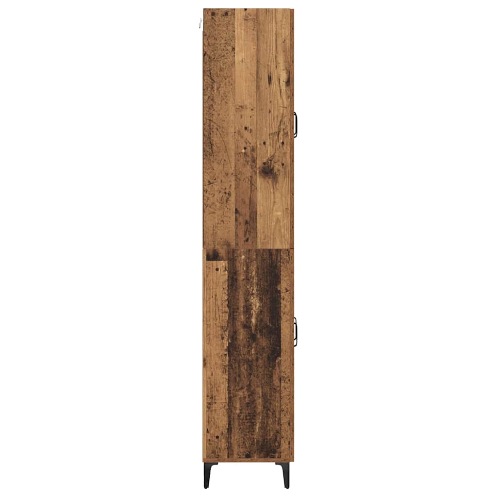 Highboard Old Wood 69.5 x 34 x 180 cm Engineered Wood