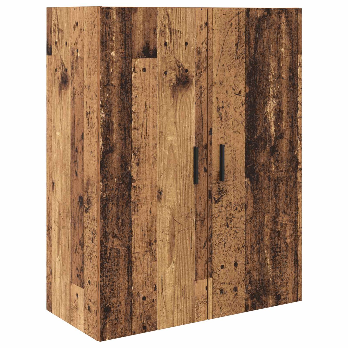 Highboard with Drawer 2 pcs Old Wood Engineered Wood and Glass