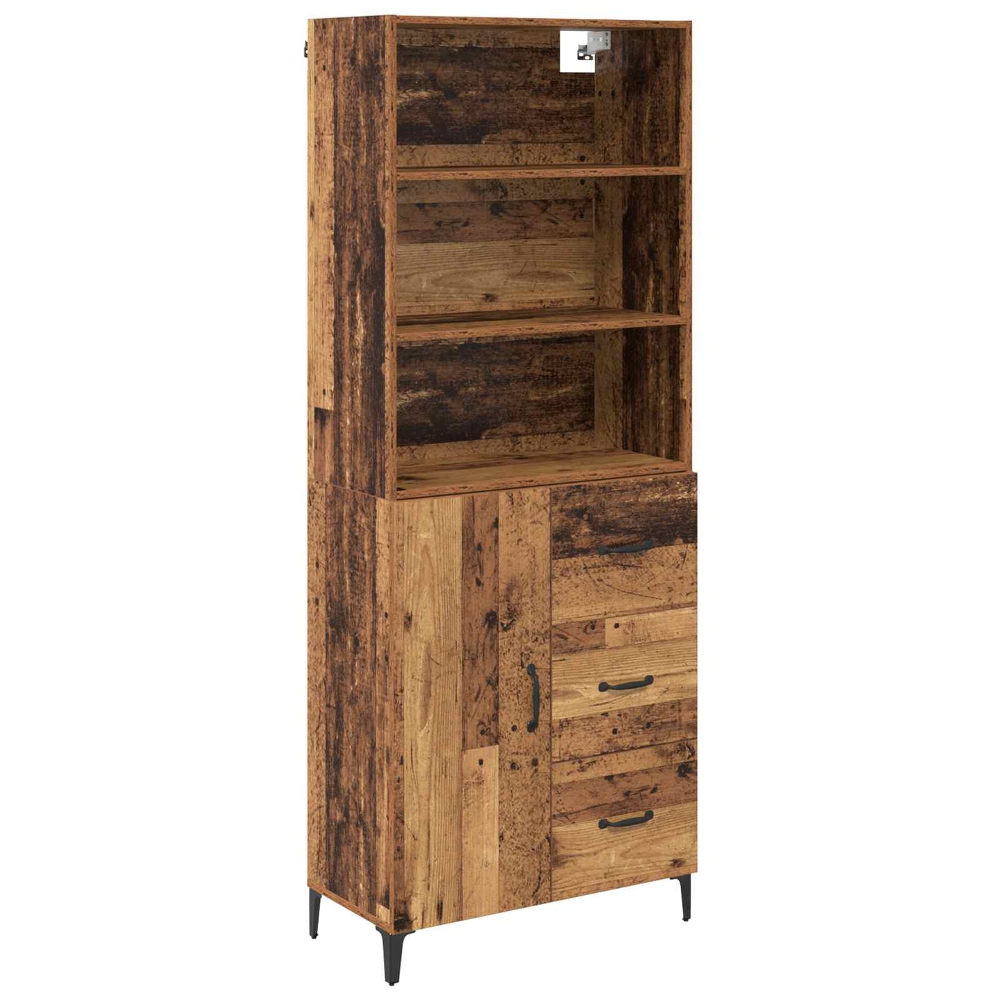 Highboard Old Wood 69.5 x 34 x 180 cm Engineered Wood