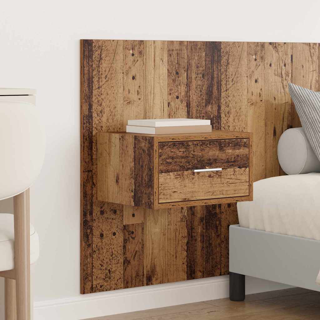 Headboard with Cabinet 3 pcs Old Wood Engineered Wood
