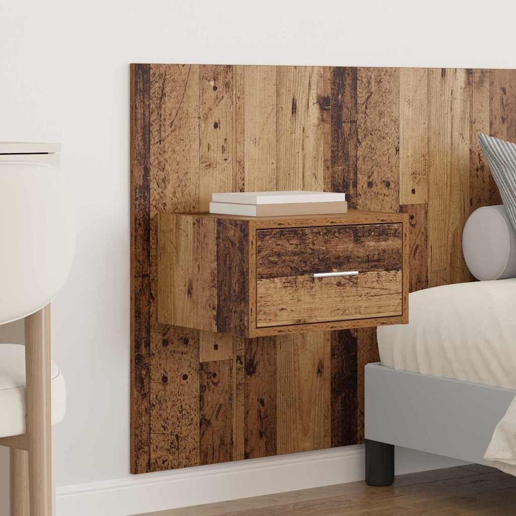 Headboard with Cabinet 3 pcs Old Wood Engineered Wood