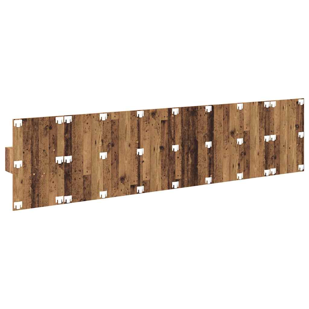 Headboard with Cabinet 3 pcs Old Wood Engineered Wood