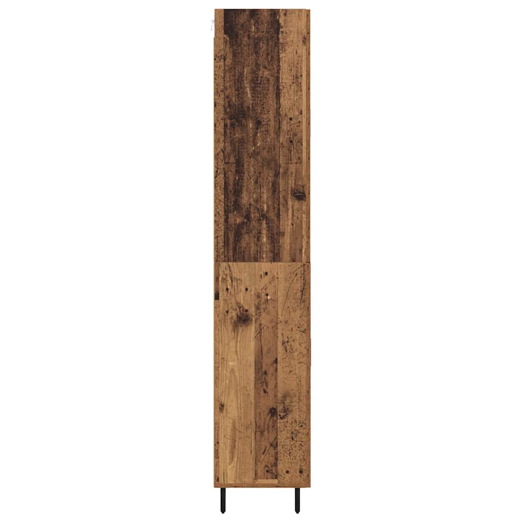 Highboard with Drawer 2 pcs Old Wood Engineered Wood