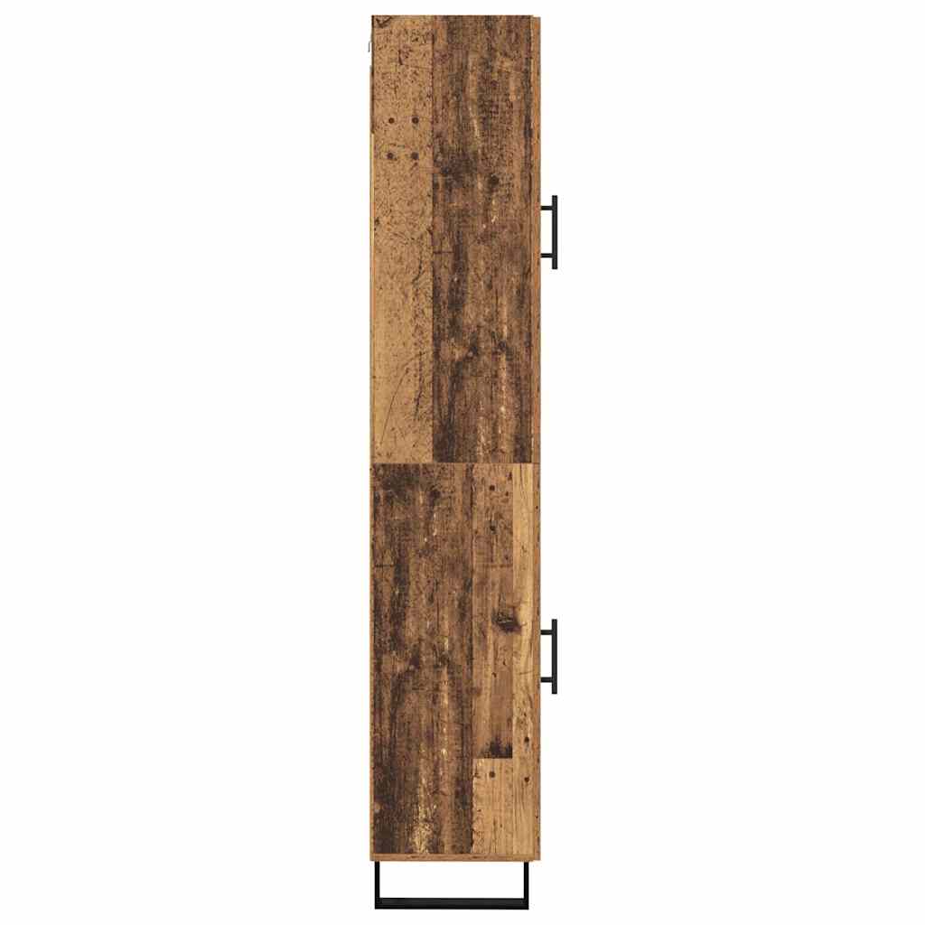 Highboard Old Wood 34.5 x 34 x 180 cm Engineered Wood