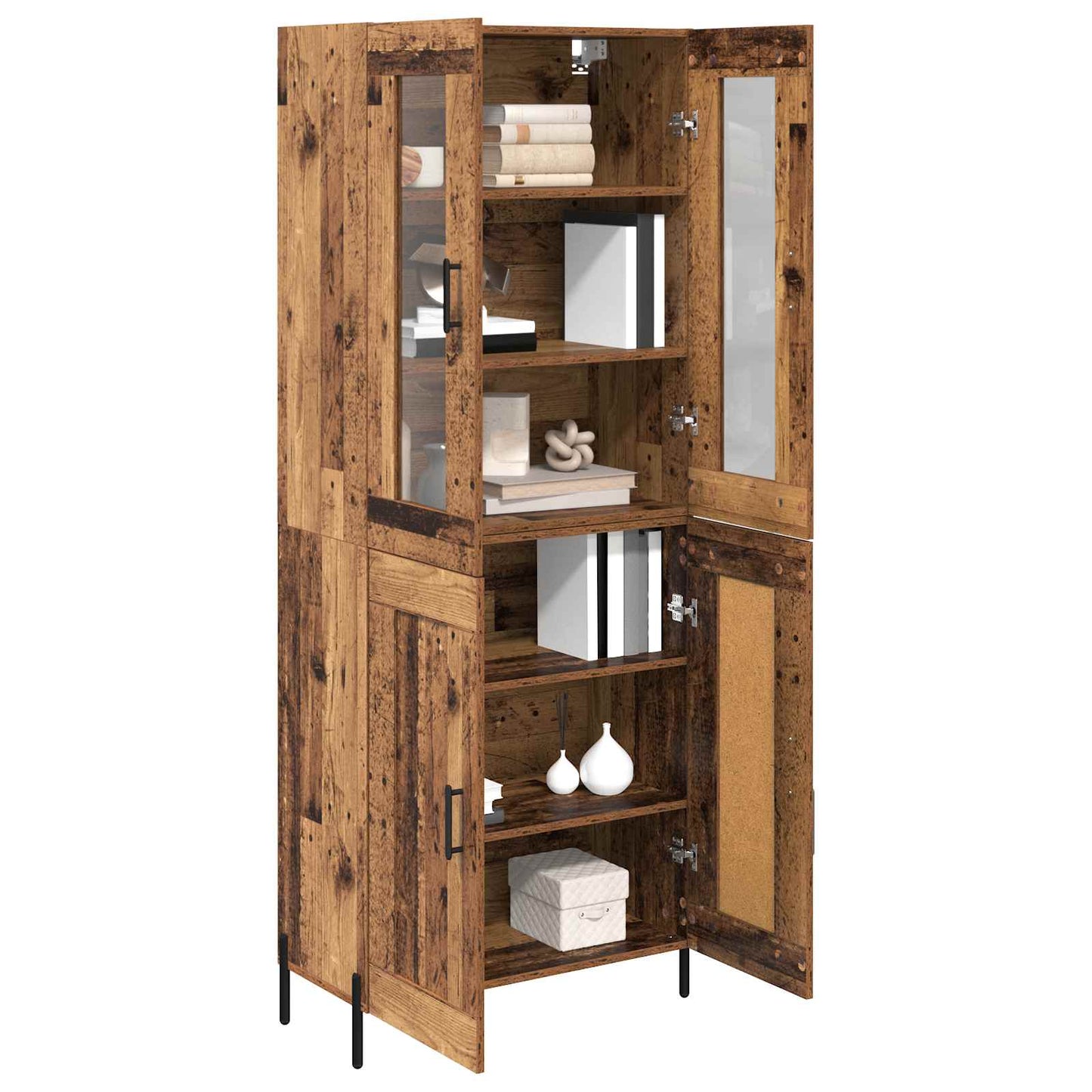 Highboard Old Wood 69.5 x 34 x 180 cm Engineered Wood
