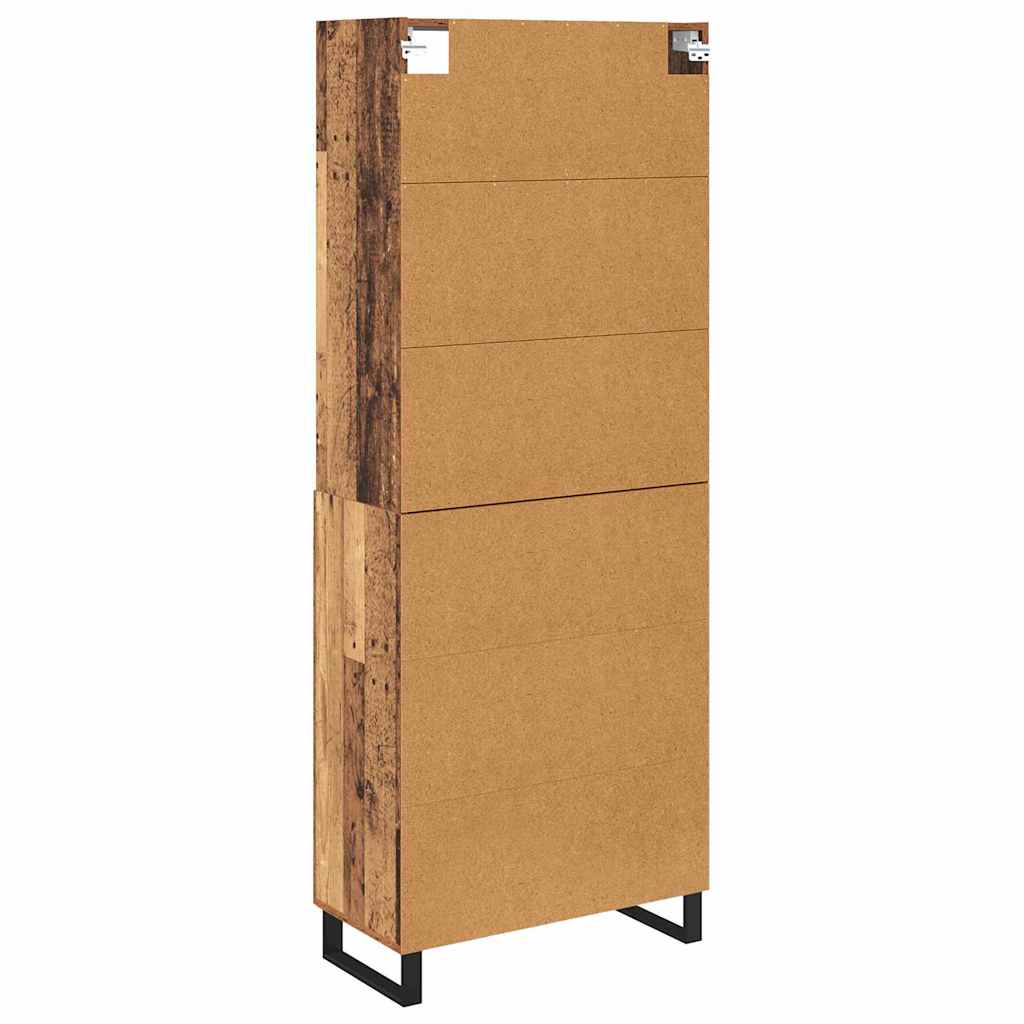 Highboard 2 pcs Old Wood Engineered Wood