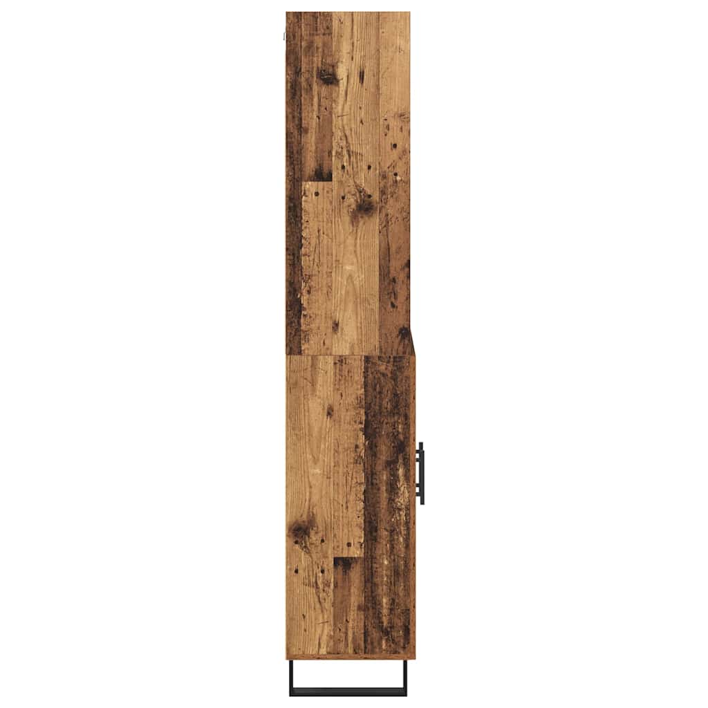 Highboard 2 pcs Old Wood Engineered Wood