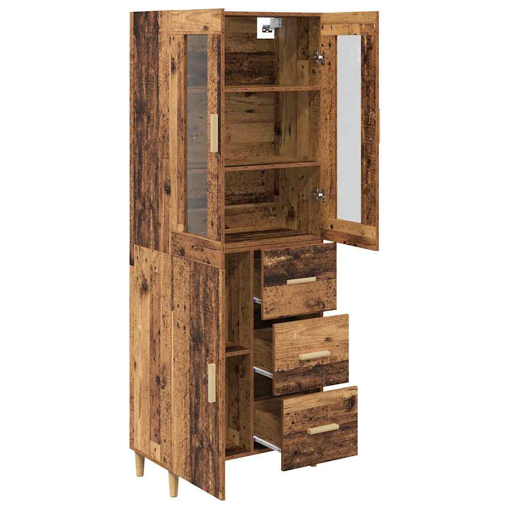 Highboard Old Wood 69.5 x 34 x 180 cm Engineered Wood