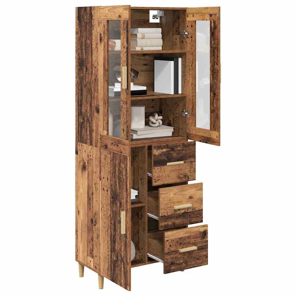 Highboard Old Wood 69.5 x 34 x 180 cm Engineered Wood