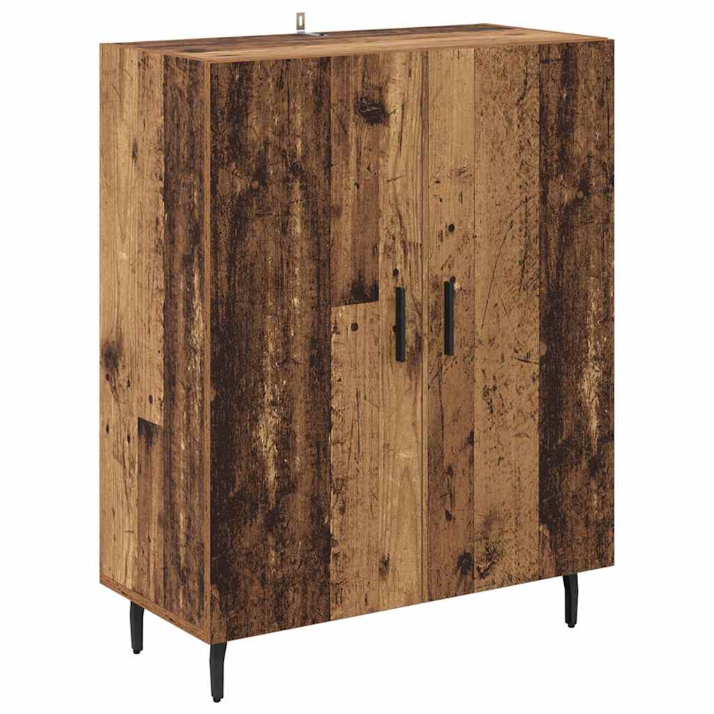 Highboard 2 pcs Old Wood Engineered Wood