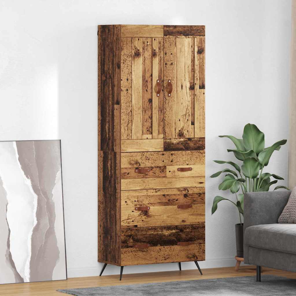 Highboard Old Wood 69.5 x 34 x 180 cm Engineered Wood