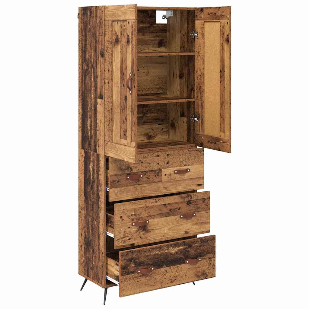 Highboard Old Wood 69.5 x 34 x 180 cm Engineered Wood