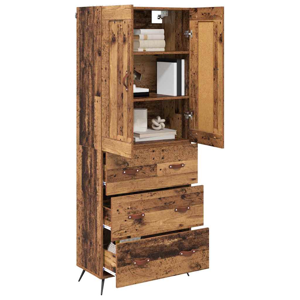 Highboard Old Wood 69.5 x 34 x 180 cm Engineered Wood