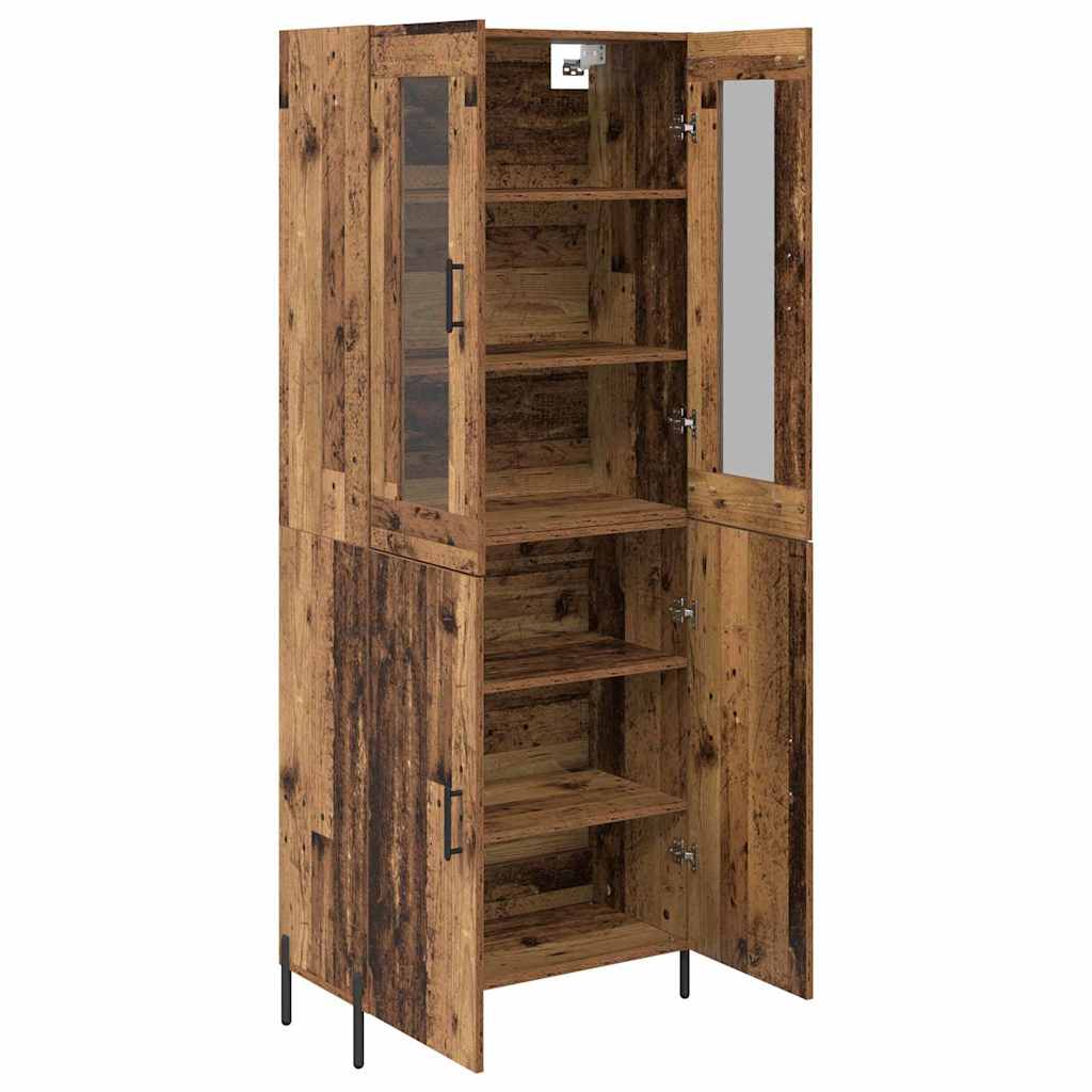 Highboard Old Wood 69.5 x 34 x 180 cm Engineered Wood