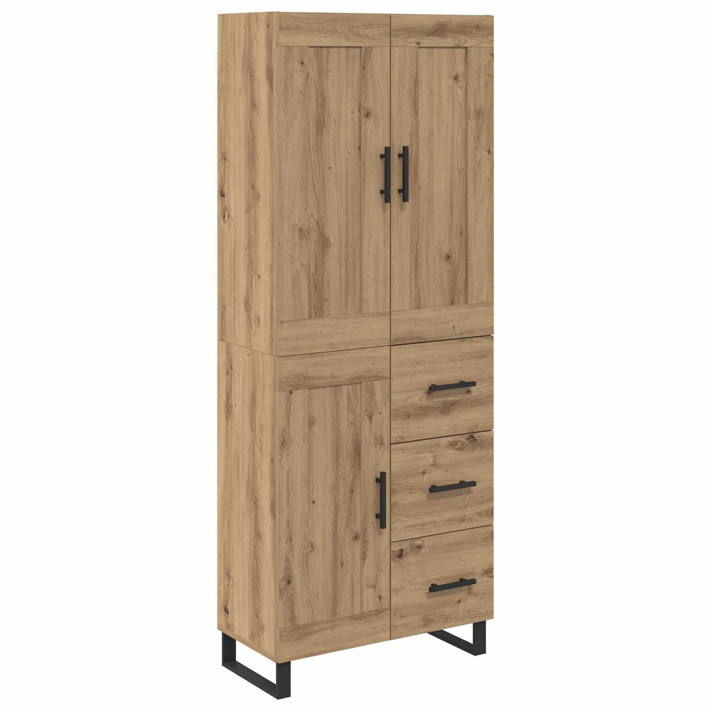 Highboard 2 pcs Artisan Oak 69.5 x 34 x 180 cm Engineered Wood