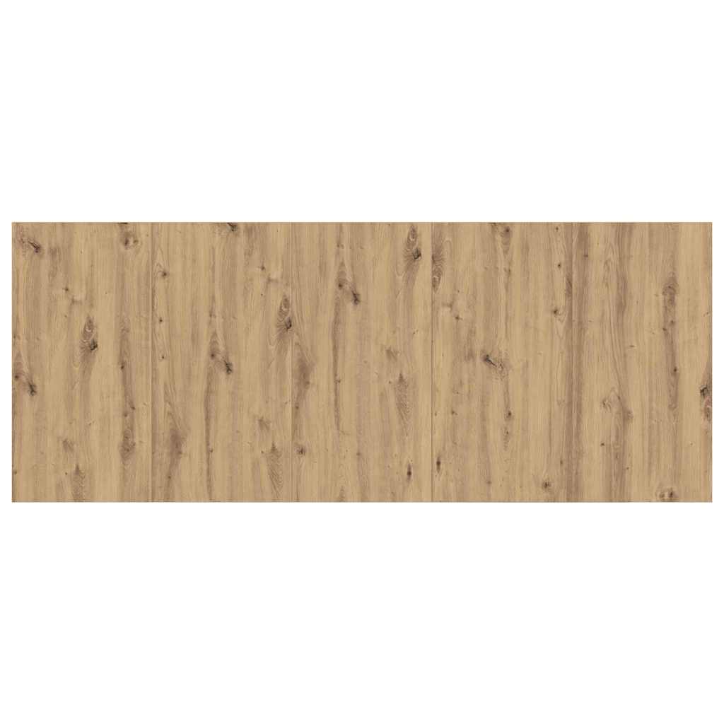 Headboard with Cabinet 3 pcs Artisan Oak Engineered Wood