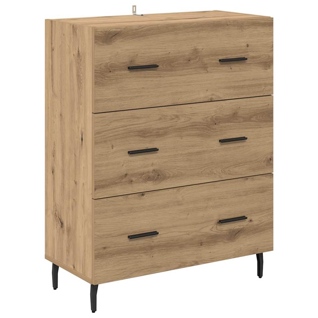Highboard 2 pcs Artisan Oak 69.5 x 32.5 x 180 cm