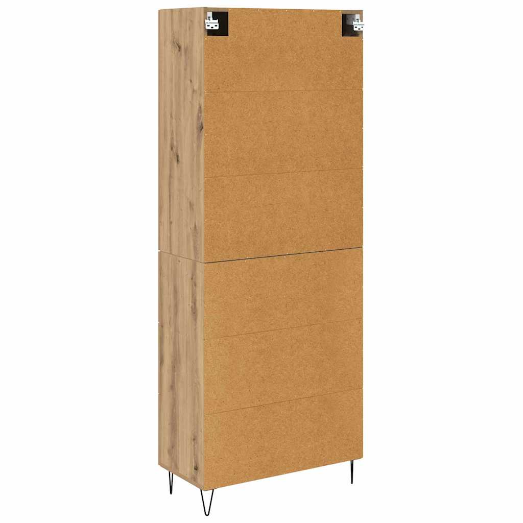 Highboard 2 pcs Artisan Oak 69.5 x 34 x 180 cm Engineered Wood