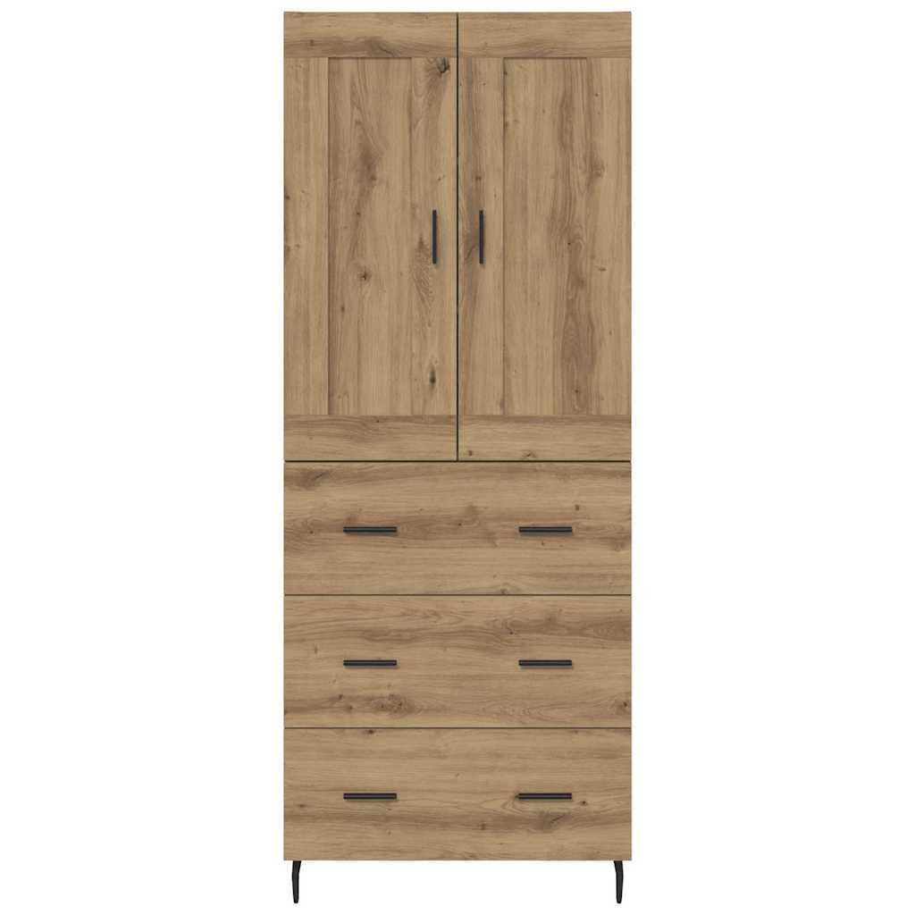 Highboard 2 pcs Artisan Oak 69.5 x 34 x 180 cm Engineered Wood