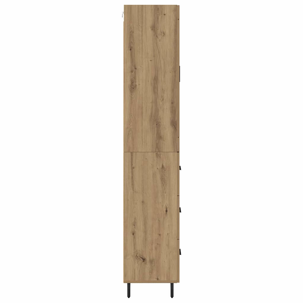 Highboard 2 pcs Artisan Oak 69.5 x 34 x 180 cm Engineered Wood