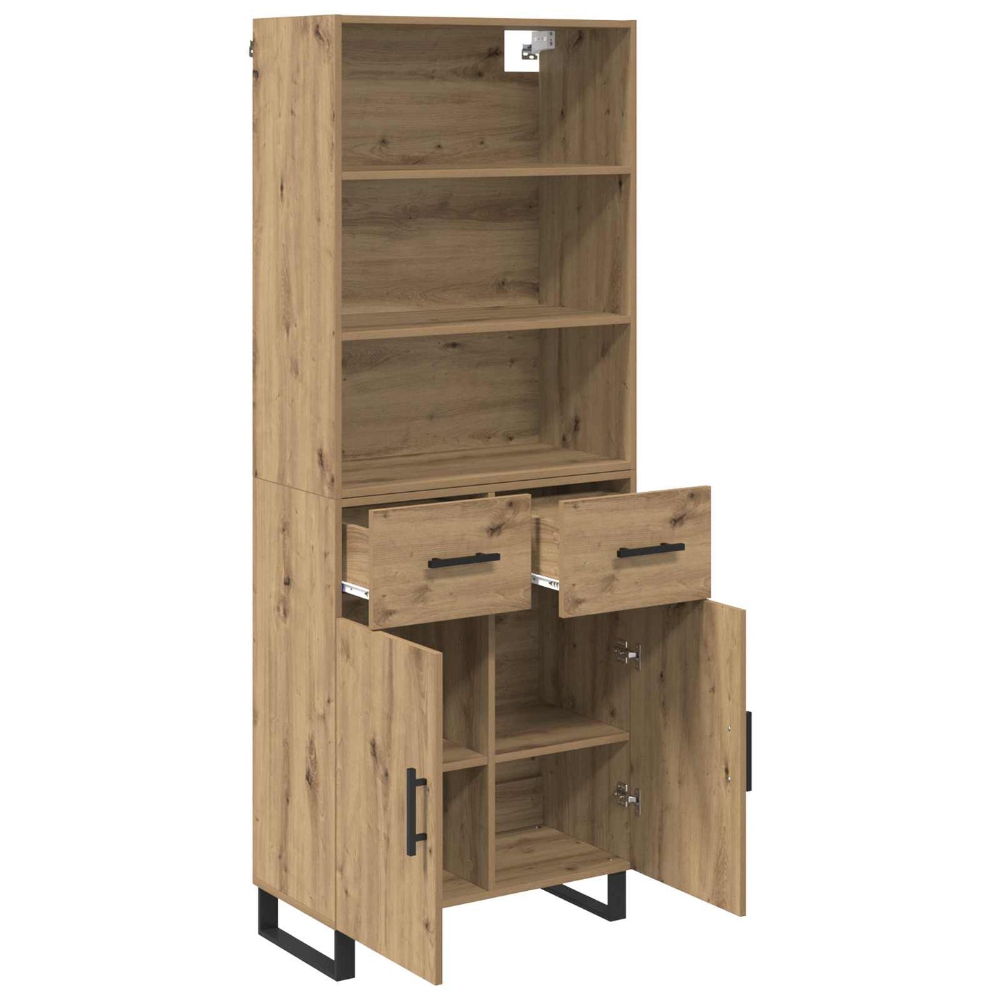 Highboard 2 pcs Artisan Oak 69.5 x 34 x 180 cm