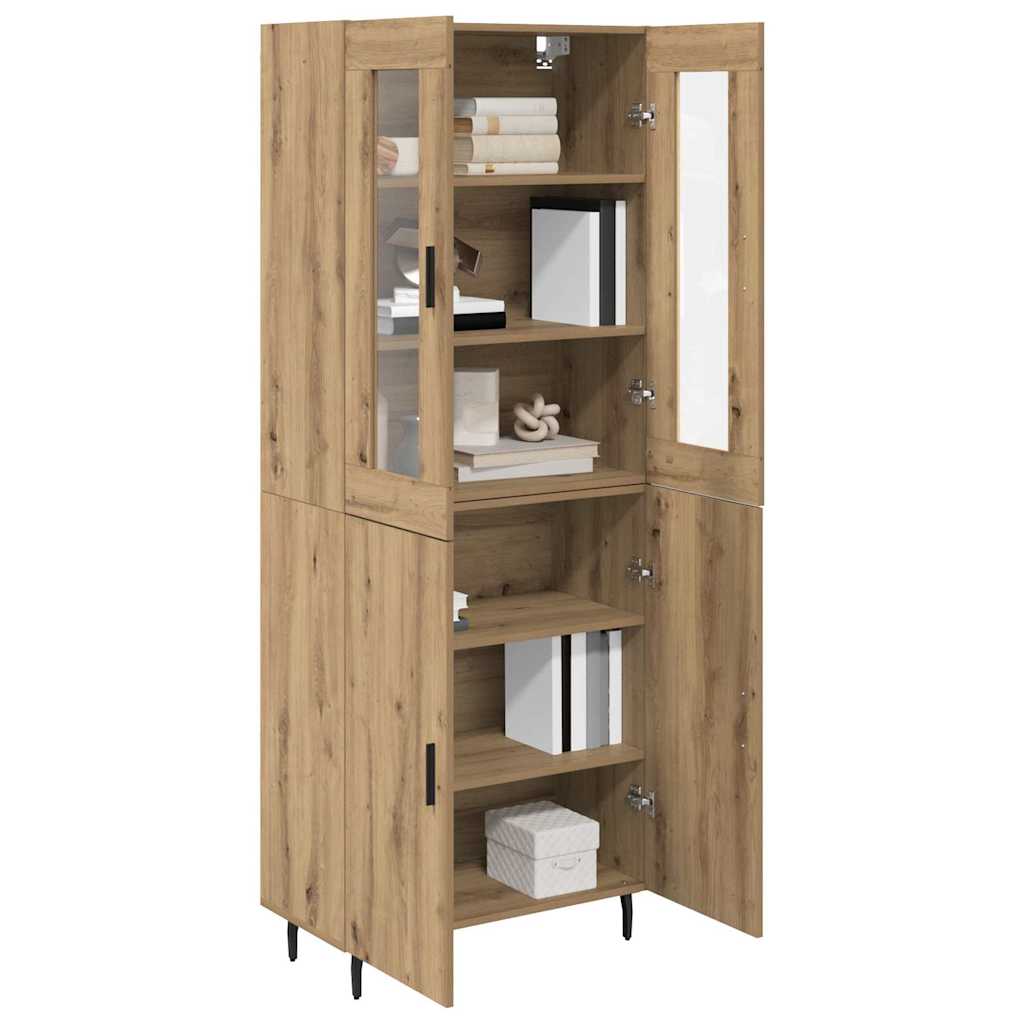 Highboard 2 pcs Artisan Oak 69.5 x 34 x 180 cm Engineered Wood