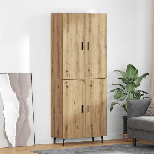 Highboard 2 pcs Artisan Oak 69.5 x 34 x 180 cm Engineered Wood