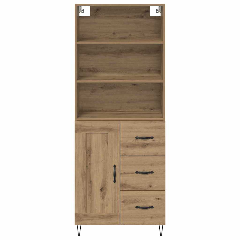 Highboard 2 pcs Artisan Oak 69.5 x 34 x 180 cm Engineered Wood