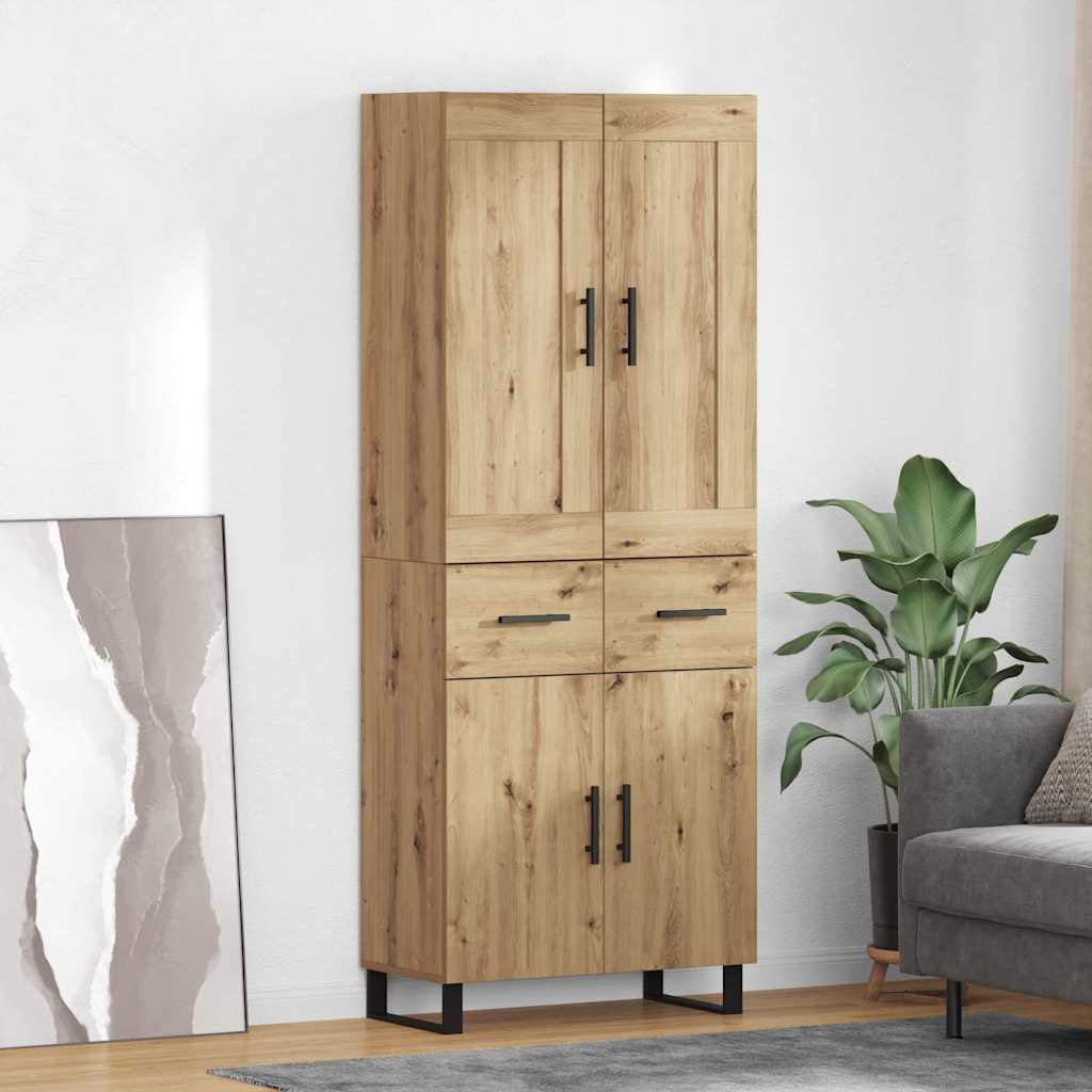 Highboard 2 pcs Artisan Oak 69.5 x 34 x 180 cm