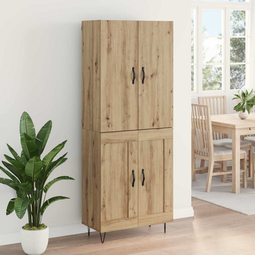 Highboard 2 pcs Artisan Oak 69.5 x 34 x 180 cm Engineered Wood