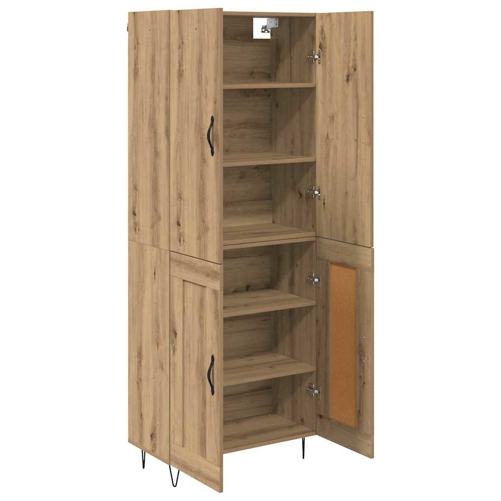 Highboard 2 pcs Artisan Oak 69.5 x 34 x 180 cm Engineered Wood