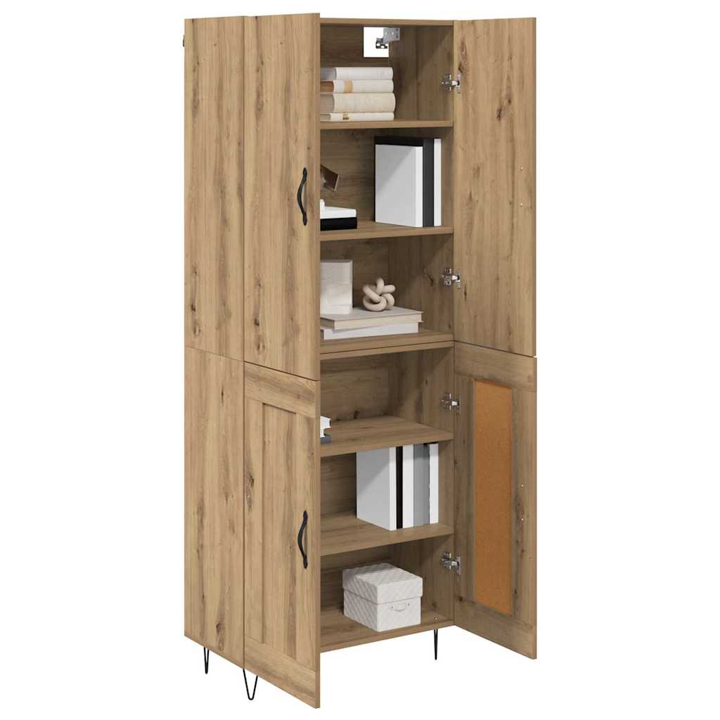 Highboard 2 pcs Artisan Oak 69.5 x 34 x 180 cm Engineered Wood