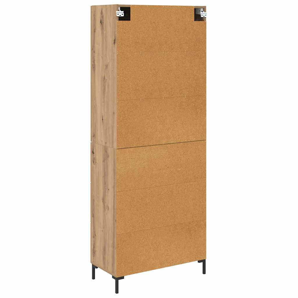Highboard 2 pcs Artisan Oak 69.5 x 34 x 180 cm Engineered Wood