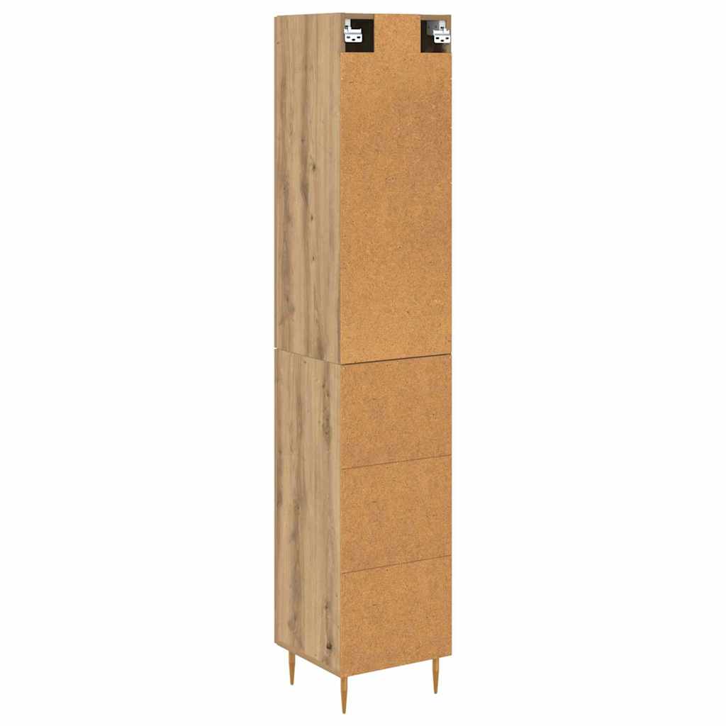 Highboard 2 pcs Artisan Oak 34.5 x 34 x 180 cm Engineered Wood