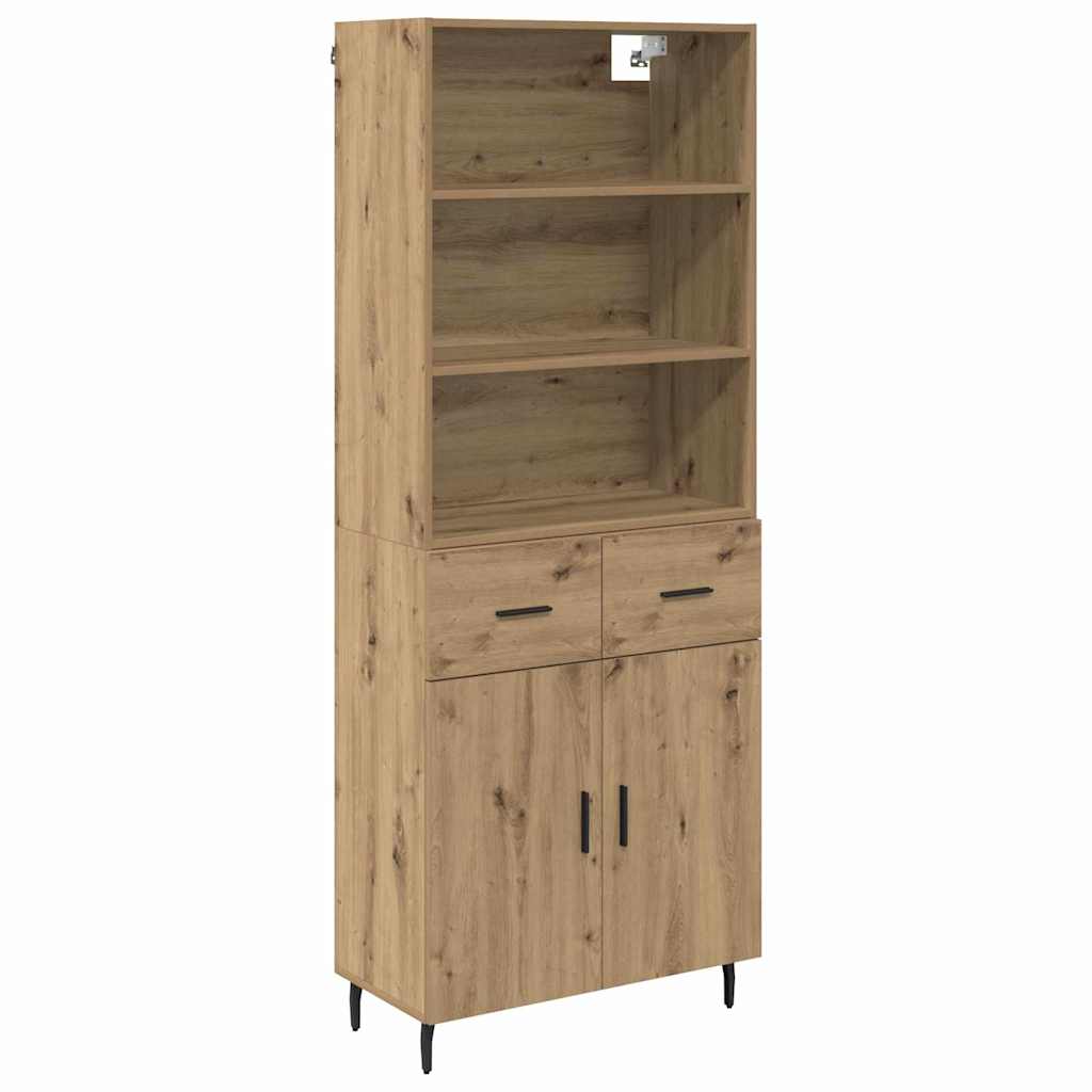 Highboard 2 pcs Artisan Oak 69.5 x 32.5 x 180 cm