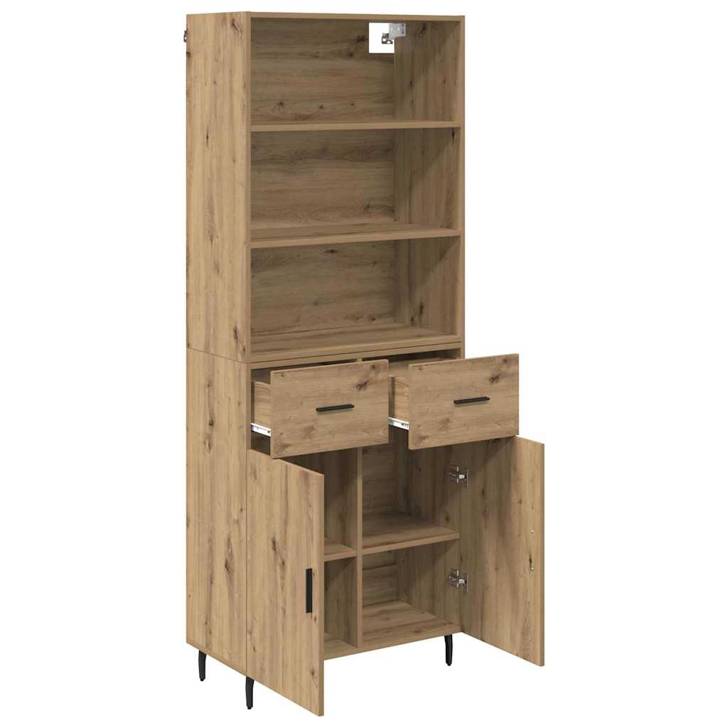Highboard 2 pcs Artisan Oak 69.5 x 32.5 x 180 cm