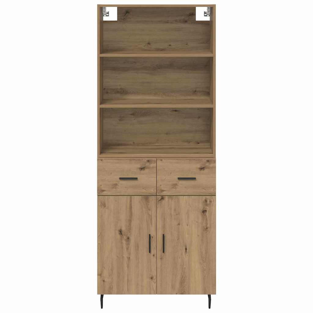 Highboard 2 pcs Artisan Oak 69.5 x 32.5 x 180 cm