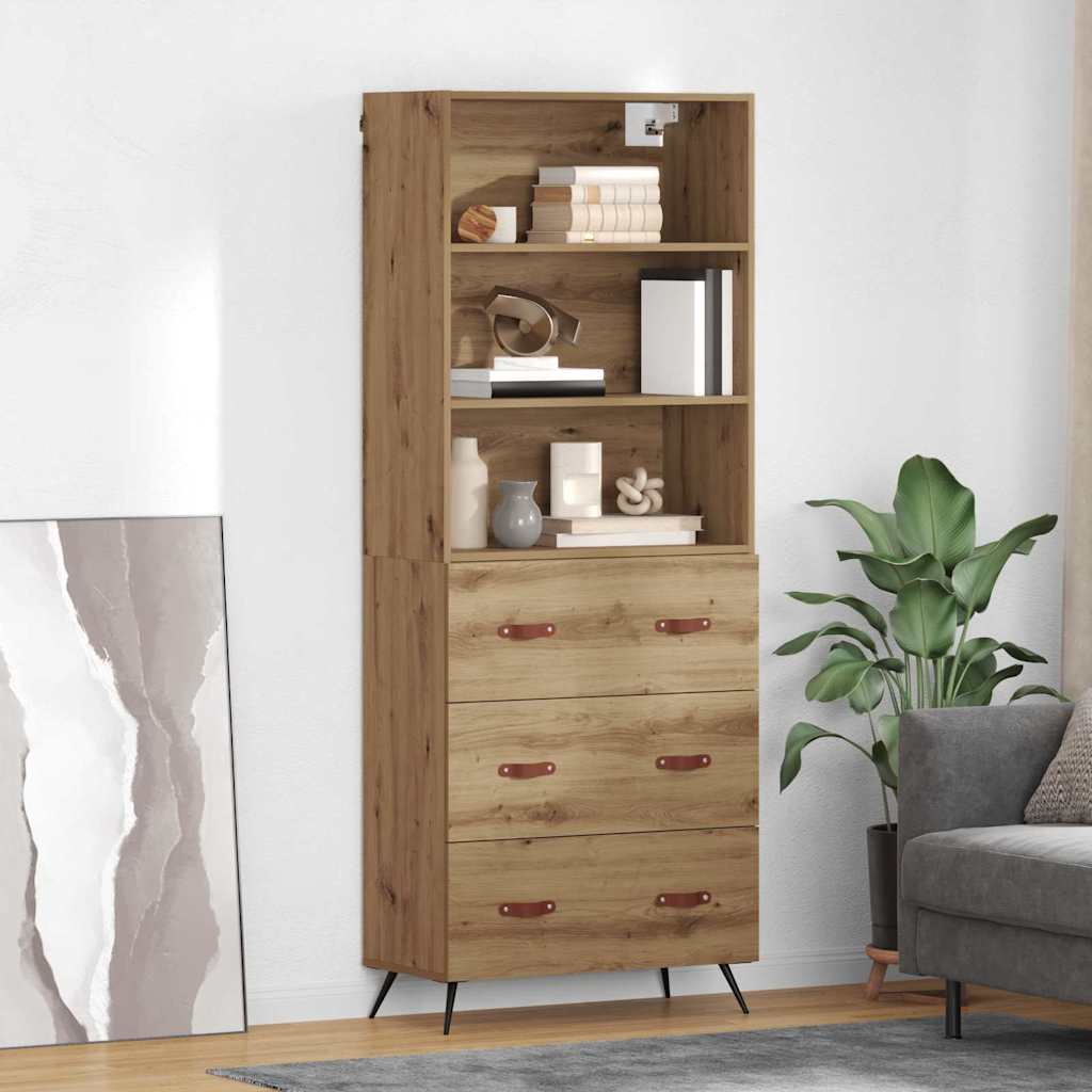 Highboard Artisan Oak 69.5 x 34 x 180 cm Engineered Wood