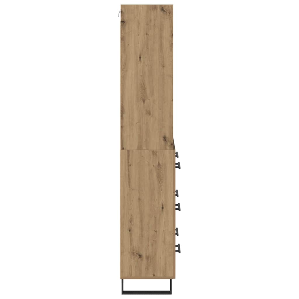 Highboard 2 pcs Artisan Oak 69.5 x 34 x 180 cm Engineered Wood