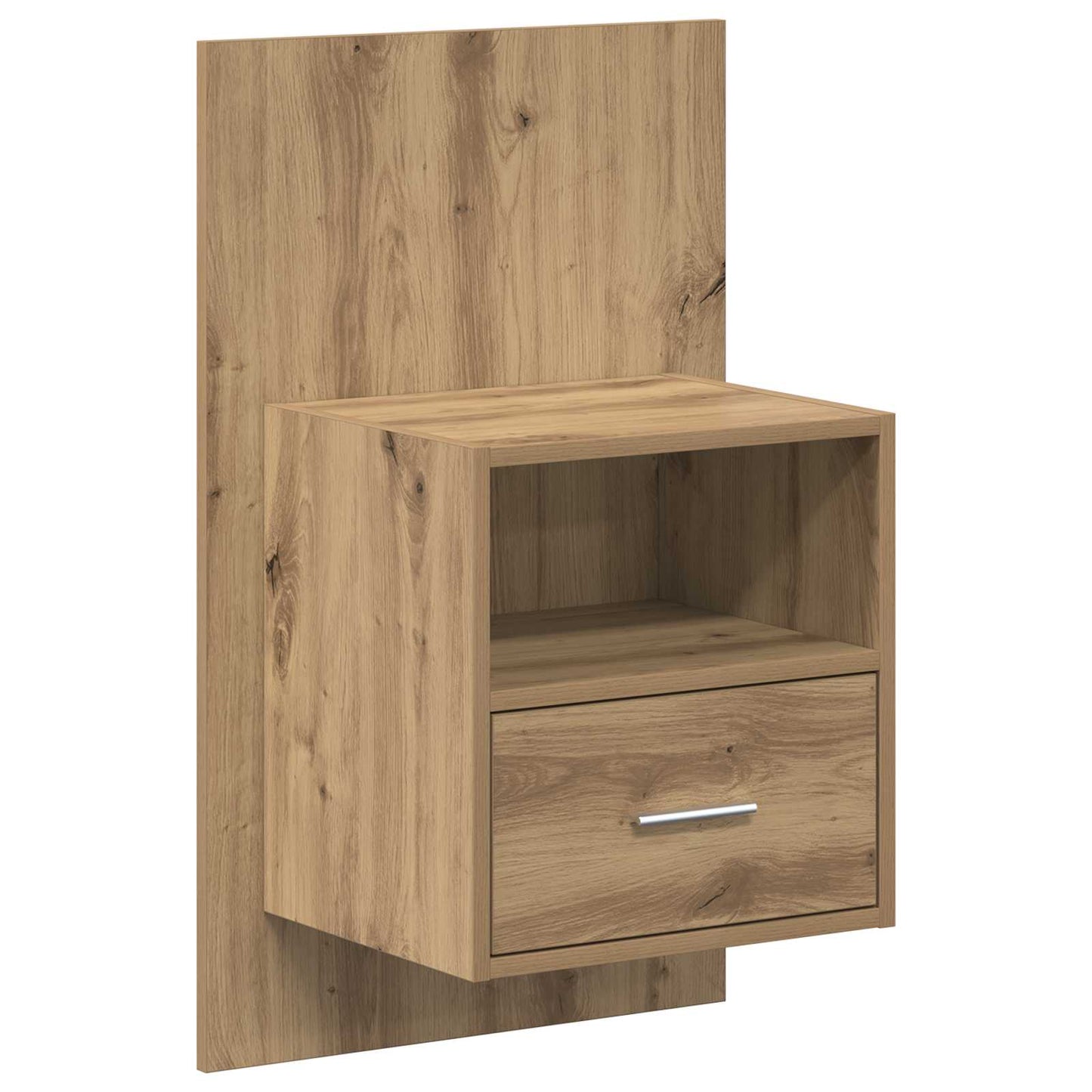 Headboard with Cabinet 3 pcs Artisan Oak Engineered Wood