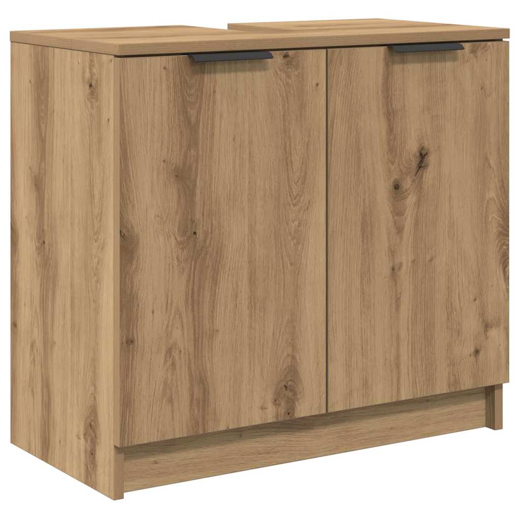 Bathroom Cabinet Set 2 pcs Artisan Oak Engineered Wood