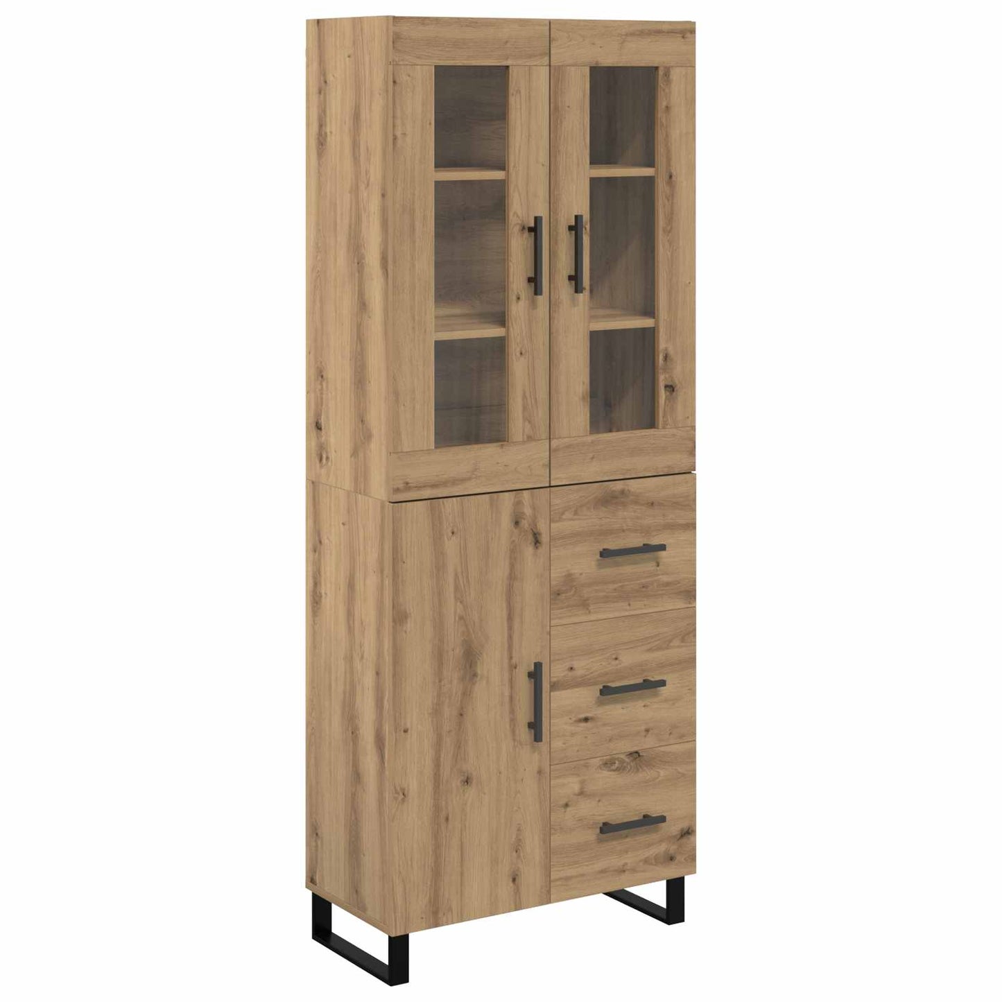 Highboard 2 pcs Artisan Oak 69.5 x 34 x 180 cm Engineered Wood
