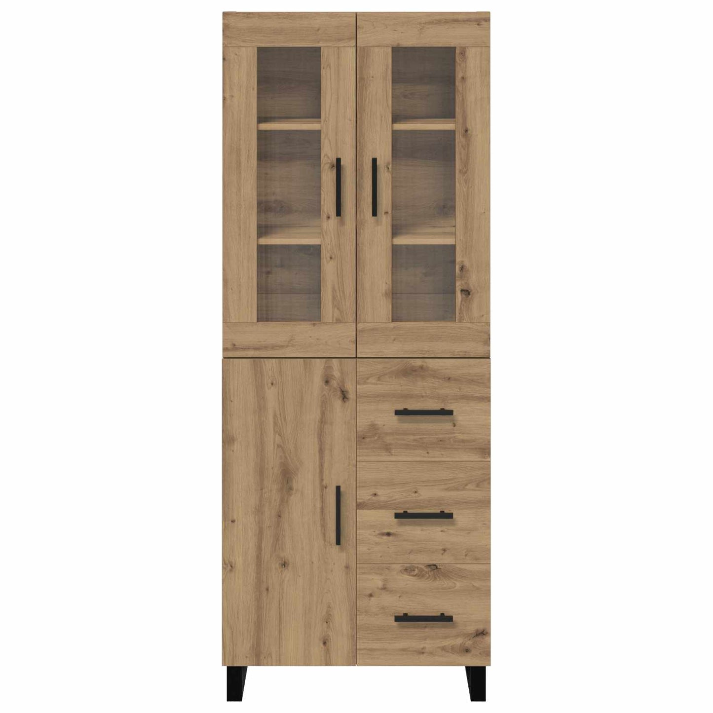 Highboard 2 pcs Artisan Oak 69.5 x 34 x 180 cm Engineered Wood