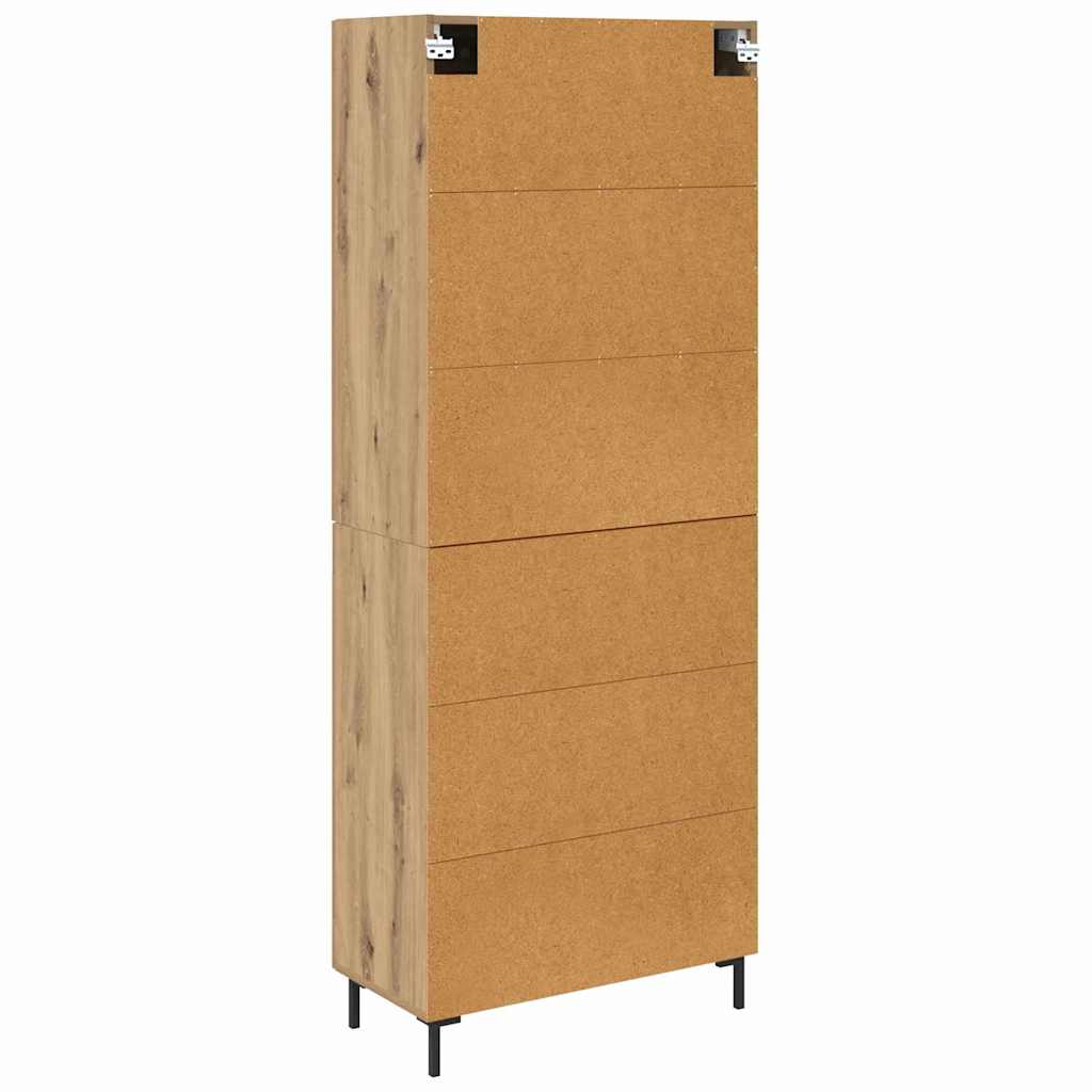Highboard 2 pcs Artisan Oak 69.5 x 34 x 180 cm Engineered Wood