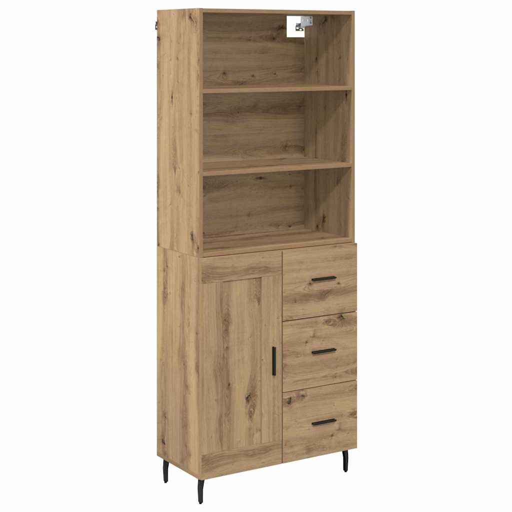 Highboard 2 pcs Artisan Oak 69.5 x 32.5 x 180 cm
