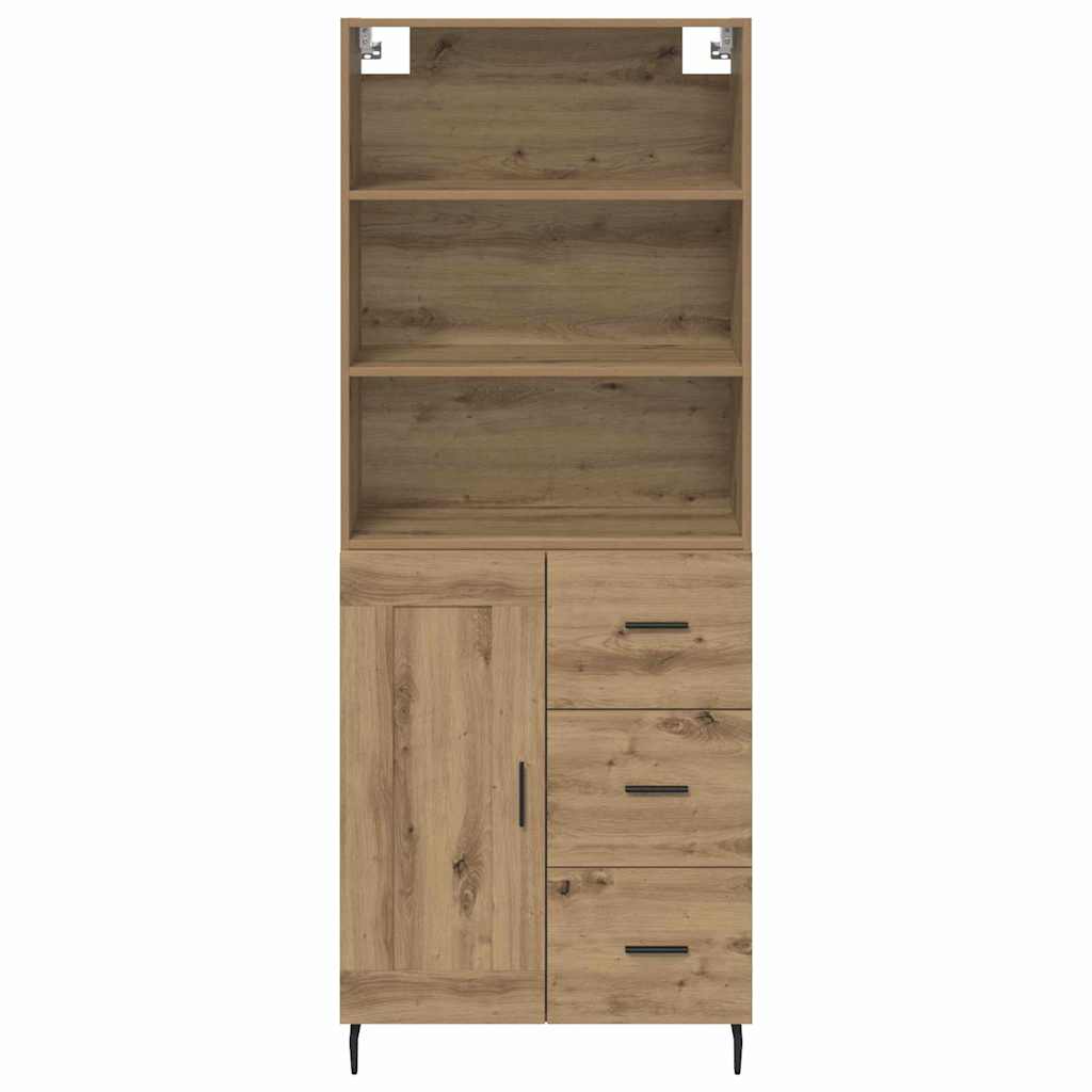 Highboard 2 pcs Artisan Oak 69.5 x 32.5 x 180 cm