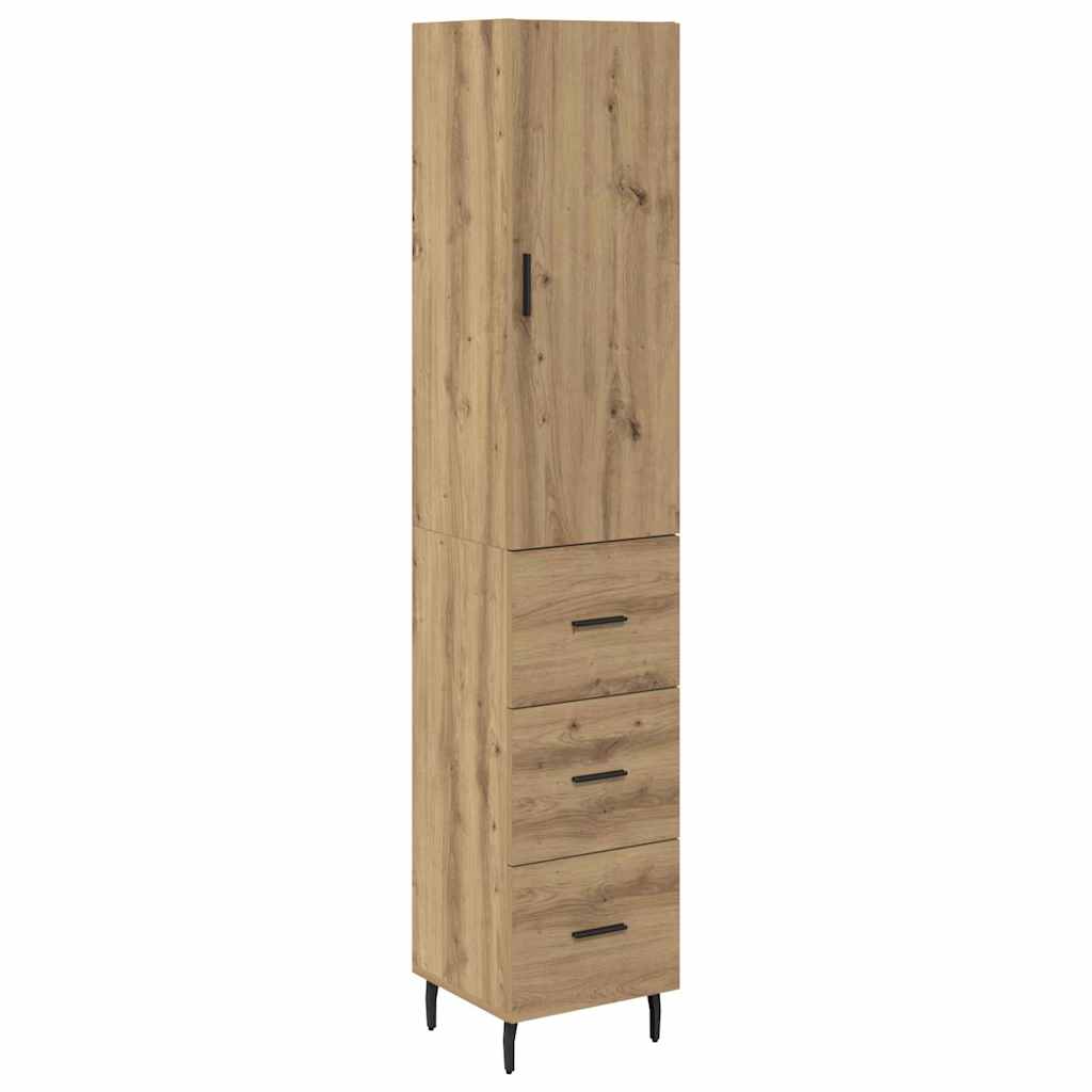 Highboard Artisan Oak 34.5 x 34 x 180 cm Engineered Wood