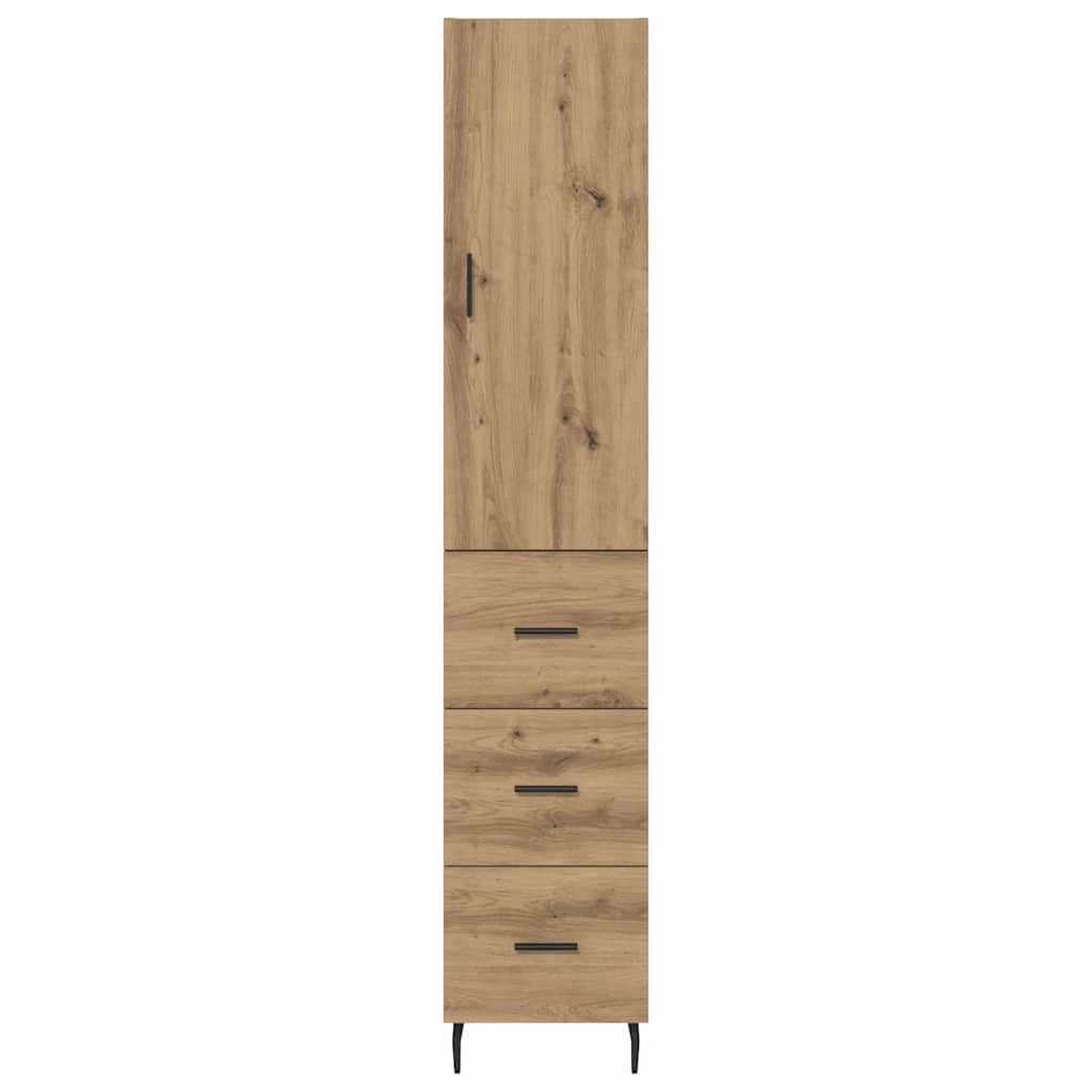 Highboard Artisan Oak 34.5 x 34 x 180 cm Engineered Wood