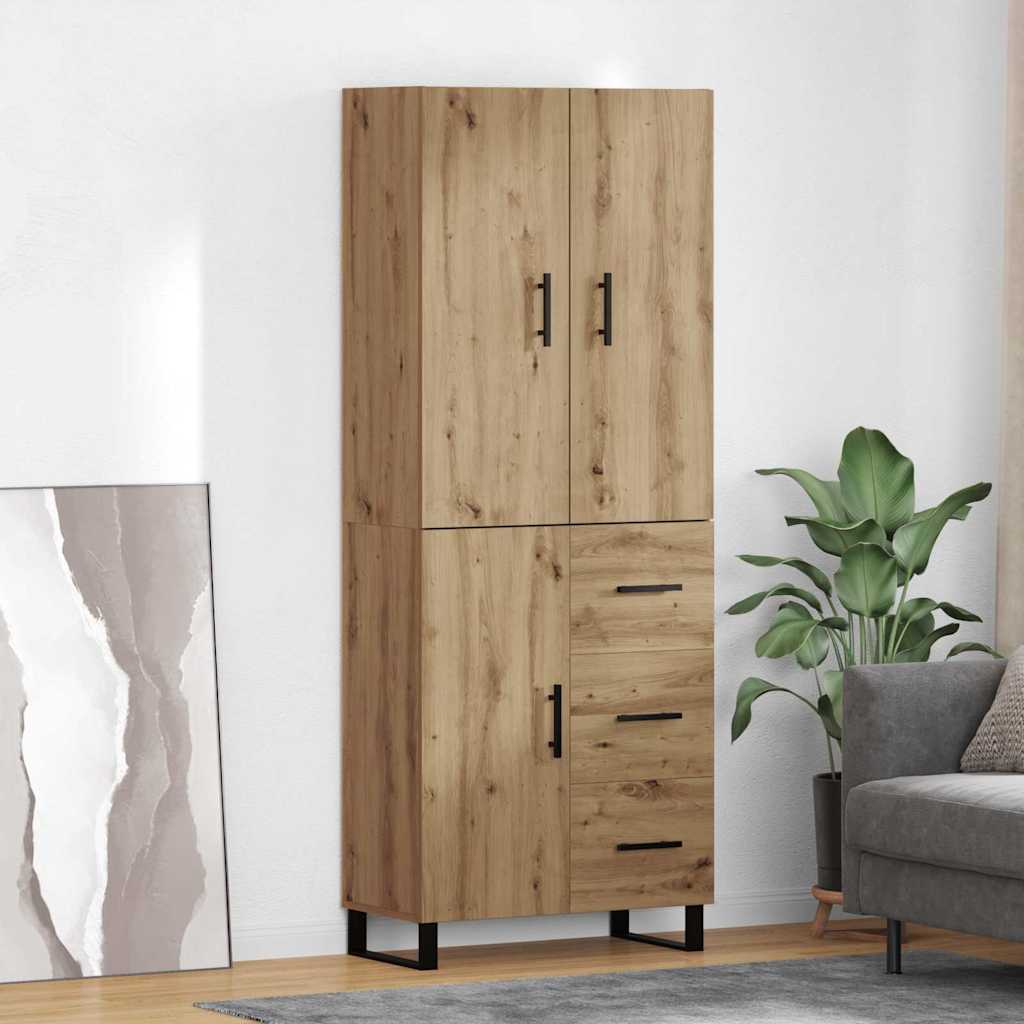Highboard 2 pcs Artisan Oak 69.5 x 34 x 180 cm